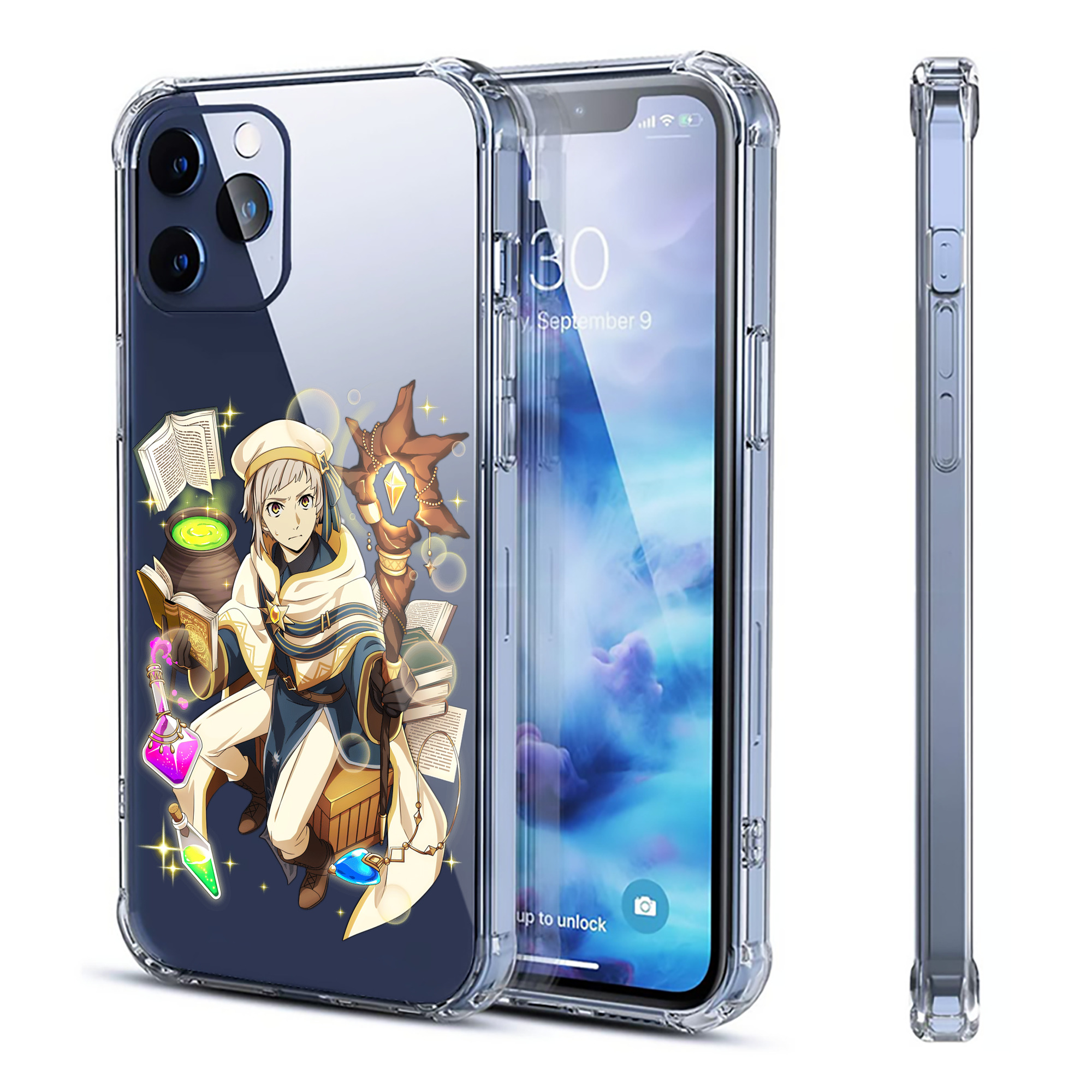 （画像用） 文豪ストレイドッグス Bungo Stray Dogs 【iPhone 12シリーズ対応】透明スマホケース（クリアソフトケース）